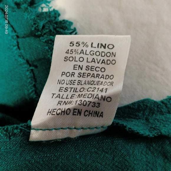 UMGEE SZ MEDIUM TEAL BOHO BEACH HIPPIE VIDE SHIFT DRESS - Picture 7 of 11